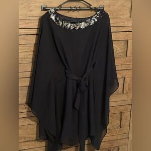 Sequin trim dress